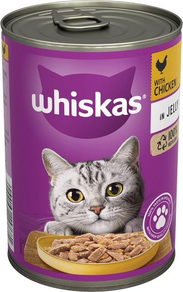 Whiskas Cat Food Chicken in Jelly 400g Tin