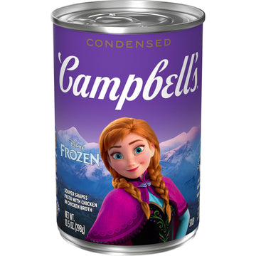 Campbell’s Condensed Kids Soup Disney Frozen Souper Shapes Pasta 10.5 oz Can