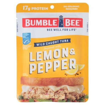 Bumble Bee Lemon & Pepper Seasoned Tuna 2.5 oz Pouch
