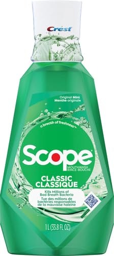Crest Scope Classic Original Mint Mouthwash 1L
