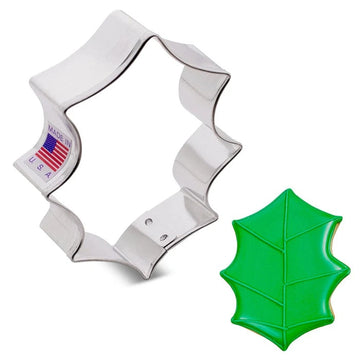 Cookie Cutter 3"-Holly Leaf