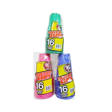 Cool Party Cups 16 Cup Plastic 16 oz