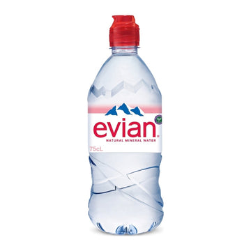 Evian Natural Mineral Water Sports Cap 750ml