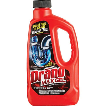 Drano Max Gel Liquid Drain Cleaner, 32 Oz (946 Ml)