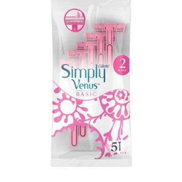 Gillette Venus Basic Women's Disposable Razors, 5 Count
