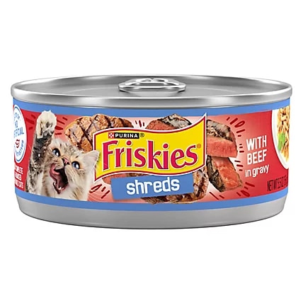 Friskies Meaty Bits with Beef in Gravy Wet Cat Food 156g