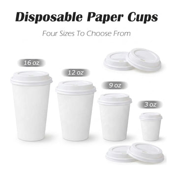 Home Select Hot/Cold Cups with Lids, 12 oz, 6 Count