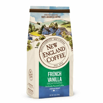 New England Coffee French Vanilla Decaffeinated Ground Coffee, 284g
