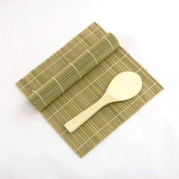 PAO Sushi Kit - Bamboo Rolling Mat and Rice Paddle, 2 Piece Set