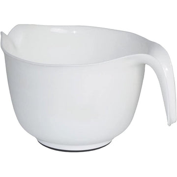 LIVIN IT UP Plastic Mixing Bowl 3QT Non-Slip White