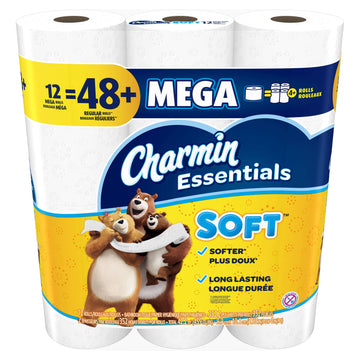 Charmin Essentials Soft 12-Pack Mega Rolls Toilet Paper
