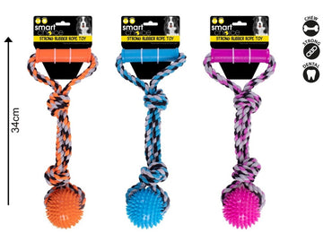 Smart Choice Rubber Rope Dog Toy