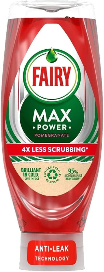Fairy Max Power Pomegranate Dishwashing Liquid 640ml