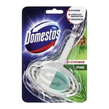 Domestos 3 in 1 Power Pine Toilet Rim Block 35g