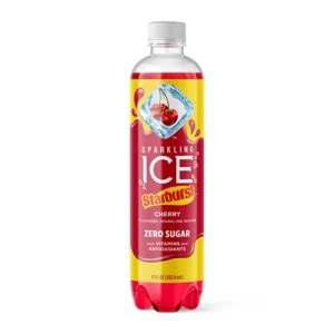 Sparkling Ice Starburst Cherry Sparkling Water 17 fl oz Bottle