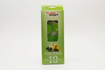 Home Smart Fresh Melon Scented Tealight Candles, 10-Pack
