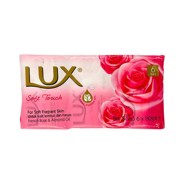 Lux French Rose & Almond Oil Bar Soap 6 x 80g