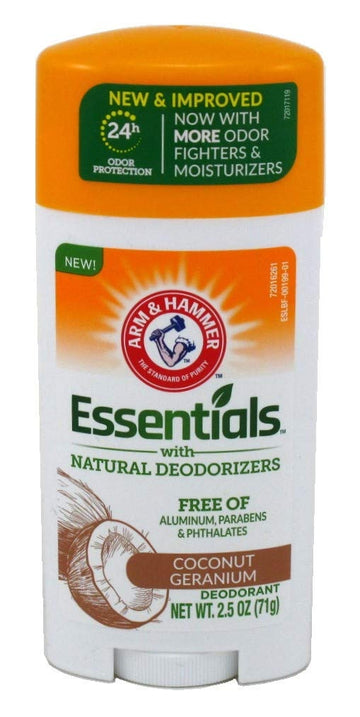 Arm & Hammer Essentials Natural Deodorant Coconut Geranium 71g