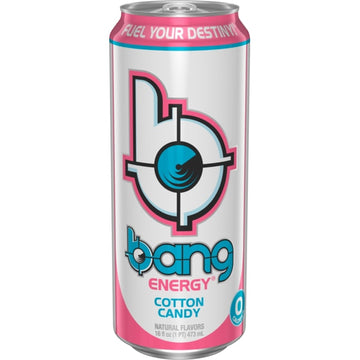 BANG COTTON CANDY ENERGY DRINK, 16 OZ.473ML