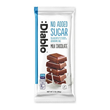Diablo No Added Sugar Milk Chocolate Bar 85g