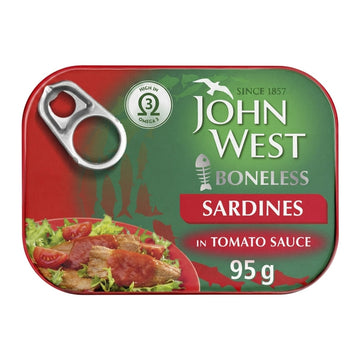 John West Boneless Sardines in Tomato Sauce 95g