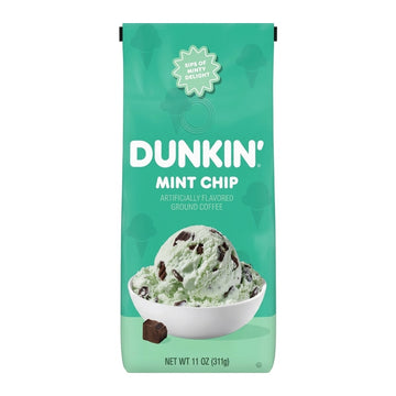 Dunkin' Mint Chip Artificially Flavored Ground Coffee, 311g