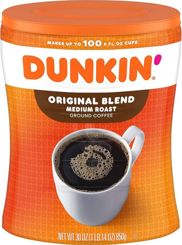 Dunkin' Original Blend Medium Roast Ground Coffee, 30 oz