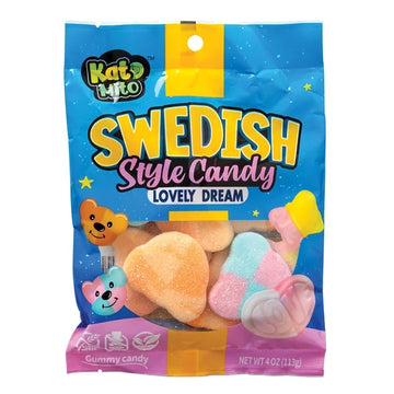 Hello Candy Swedish BUBS Candy Mix #1, Assorted Sweet and Sour Flavors, 0.5 lb