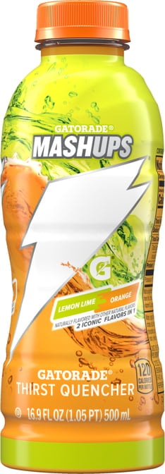 Gatorade Mashups Lemon Lime & Orange Thirst Quencher Sports Drink 355ml