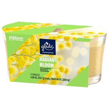 Glade Radiant Bloom Scented Candle 231.4g (Pack of 2)