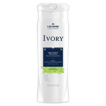 Ivory Mild & Gentle Body Wash, Aloe Scent, 621mL
