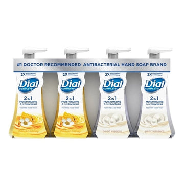Dial Complete 2-in-1 Foaming Moisturizing & Antibacterial Hand Wash, 4-pack