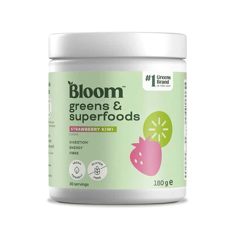 Bloom Nutrition Greens & Superfoods Strawberry Kiwi 180g