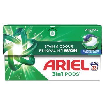 Ariel 3in1 Pods Stain & Odour 33 count 630.3g
