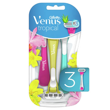 Gillette Venus Tropical Disposable Razors, 3 Count