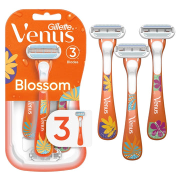 Gillette Venus Treasures Women's Disposable Razors, 3 Blades, 3 Count