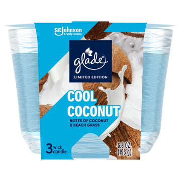 GLADE CANDLE COOL COCONUT  193G