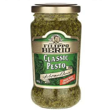 Filippo Berio Classic Pesto 190G Jar - Authentic, Versatile, Flavorful