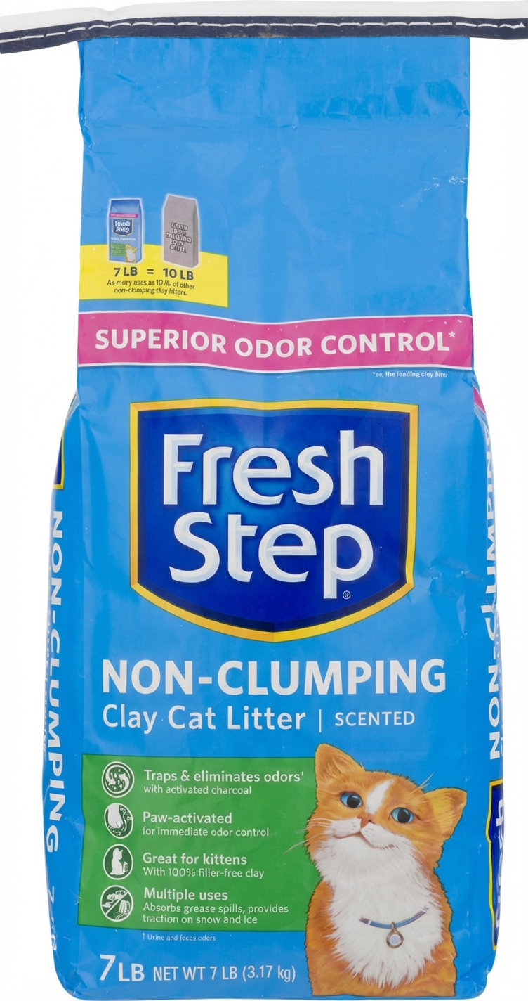Fresh Step Non-Clumping Scented Clay Cat Litter, 7 Lb (3.17kg)