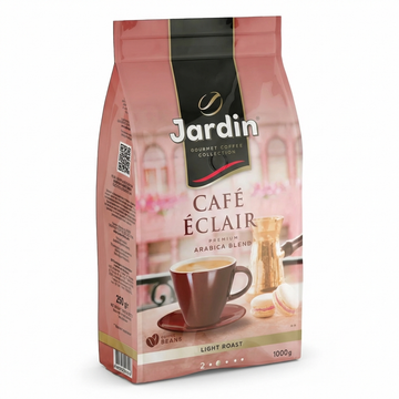Jardin Café Eclair Gourmet Coffee: Premium Arabica Blend, Light Roast, 1000 G