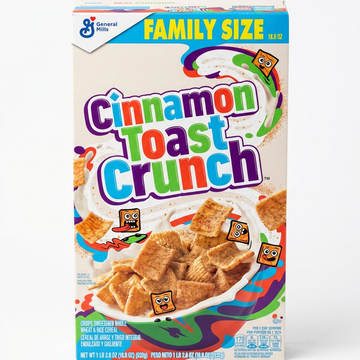 General Mills Cinnamon Toast Crunch Family Size Cereal, 18.8 Oz (532g)