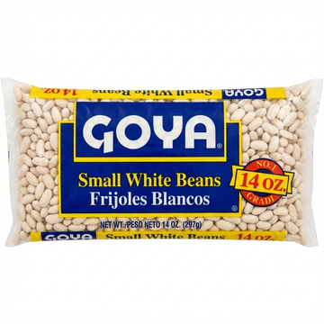 Goya Small White Beans, Dried Beans, 14 Oz Bag