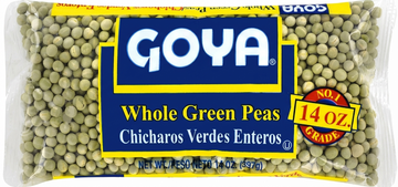 Goya Whole Green Peas, 14 Oz Bag