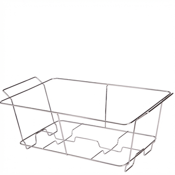 Half Size Chrome Wire Chafer Stand For Chafing Dishes, Sturdy Frame For Buffet And Catering