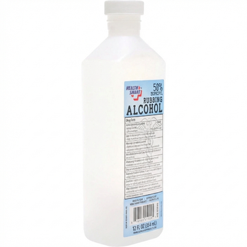 Health Smart 50% Isopropyl Rubbing Alcohol, Clear Solution, 12 Fl Oz (354 Ml) Bottle