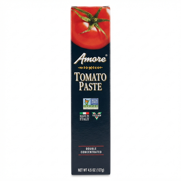 Amore Tomato Paste: 4.5 Oz, Double Concentrated, Non-GMO, Vegan, Made In Italy