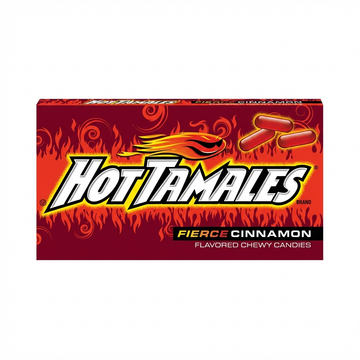 Hot Tamales Fierce Cinnamon Chewy Candies, Theater Box, 22g