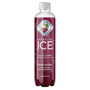 Sparkling ICE Black Cherry Sparkling Water: Zero Sugar, Vitamins & Antioxidants, 502.8ML