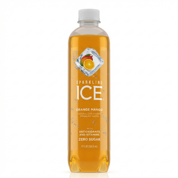 Sparkling ICE Orange Mango Sparkling Water: Zero Sugar, Naturally Flavored, With Antioxidants & Vitamins, 502.8ML