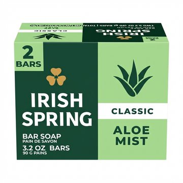 Irish Spring Bar Soap, 2 Bars x 3.2 oz (Total 187g)
